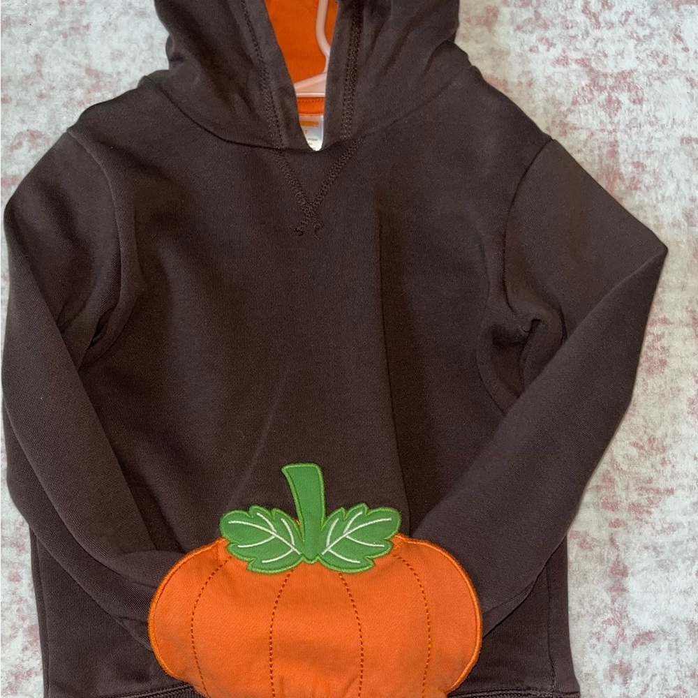Gymboree  Hoodie Pumpkin front pocket sz 5